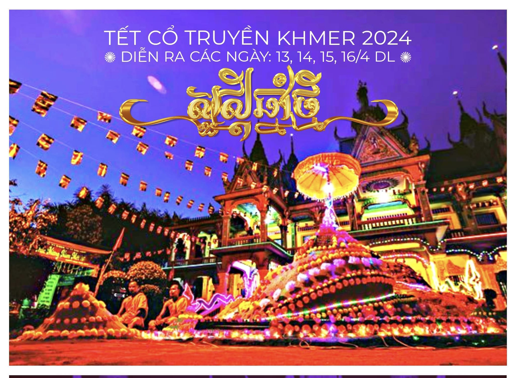 Thông báo nghỉ Tết cổ truyền Chôl Chnăm Thmây 2024